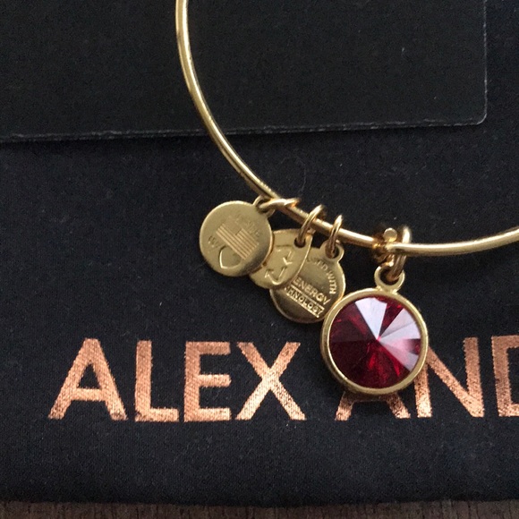 Garnet Alex and Ani Bracelet - Picture 2 of 2